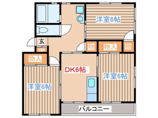 コーポタンノ１の物件間取画像